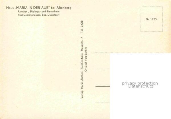 Dabringhausen Haus Maria in der Aue Fliegeraufnahme – Bild 2