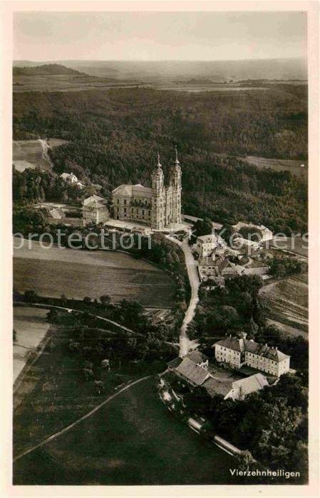 Bad Staffelstein Fliegeraufnahme Kloster Vierzehnheilige