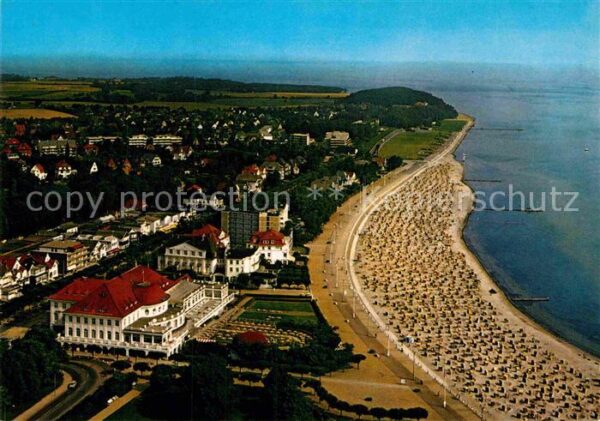 Travemuende Ostseebad Fliegeraufnahme Kurstrand Kasino