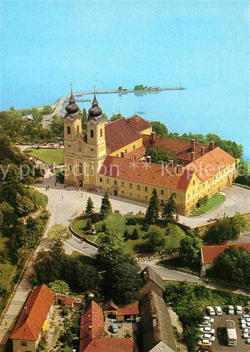 Tihany Fliegeraufnahme Abteikirche