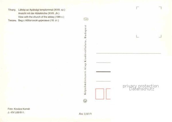 Tihany Fliegeraufnahme Abteikirche – Bild 2