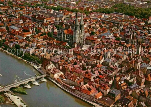 Regensburg Fliegeraufnahme Dom