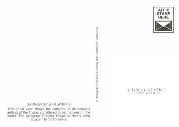 Wiltshire UK Fliegeraufnahme Salisbury Kathedrale – Bild 2