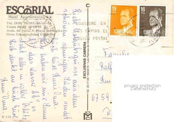 Playa del Ingles Escorial Hotels und Arpatemets – Bild 2