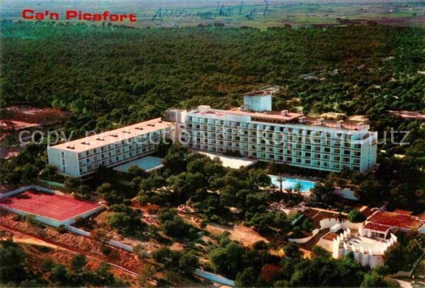 Can Picafort Mallorca Fliegeraufnahme Hotelanlage