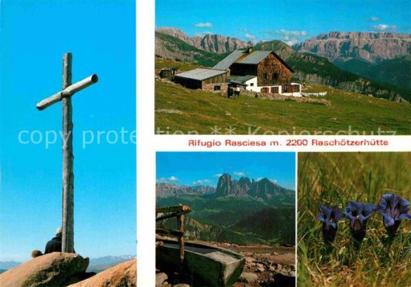 Groeden Tirol Raschötzspitze Raschötzhütte Panorama