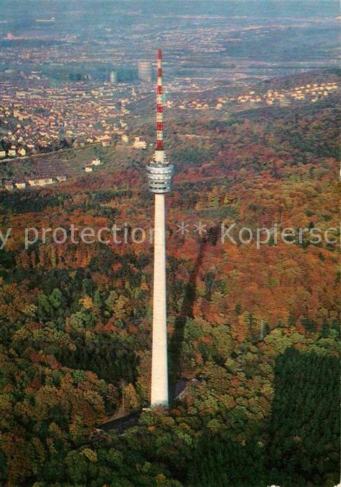 Stuttgart Fliegeraufnahme Fernsehturm