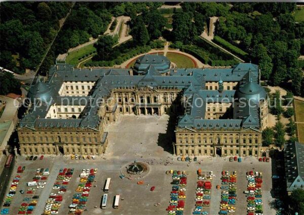 Wuerzburg Fliegeraufnahme Residenz