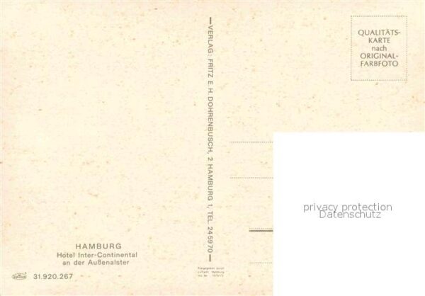 Hamburg Fliegeraufnahme Hotel Inter Continental – Bild 2