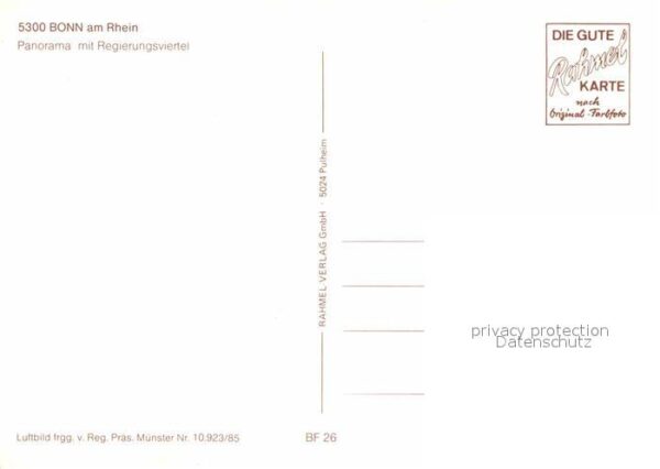 Bonn Rhein Fliegeraufnahme Regierungsviertel – Bild 2