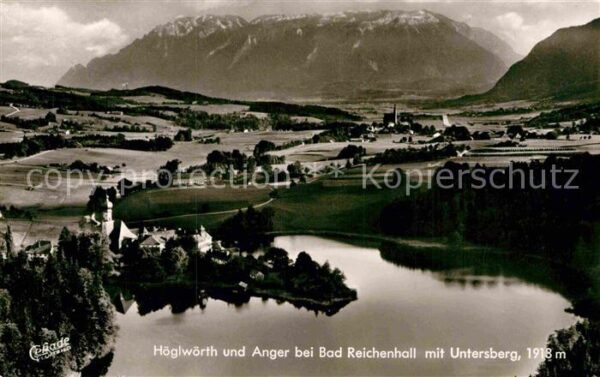 Bad Reichenhall Panorama Höglwörth und Anger mit Unters
