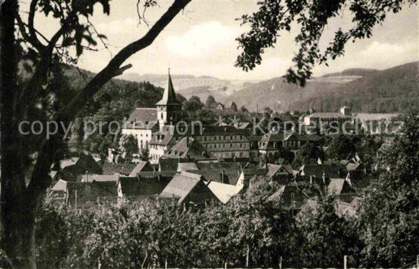 Bad Koenig Odenwald Ortsansicht mit Kirche