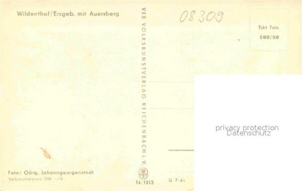 Wildenthal Eibenstock Panorama mit Auersberg – Bild 2
