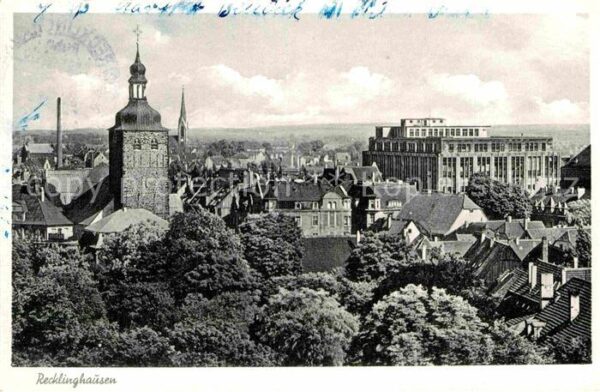 Recklinghausen Westfalen Blick über die Stadt