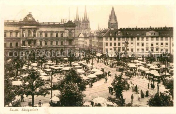 Kassel Königsplatz Kirche 1000jährige Stadt
