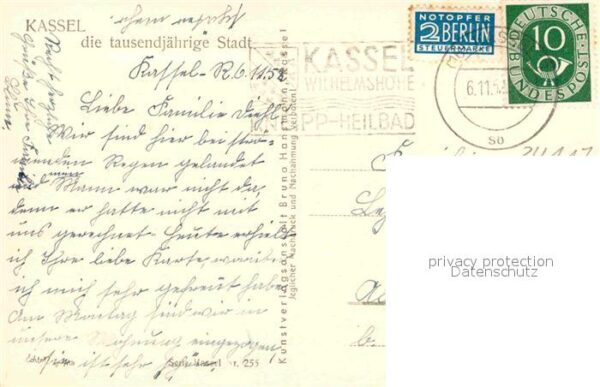 Kassel Königsplatz Kirche 1000jährige Stadt – Bild 2