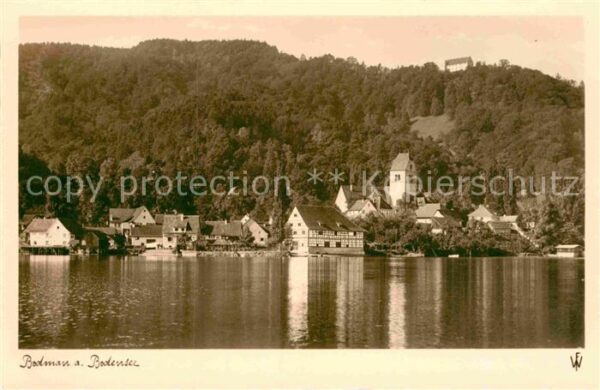 Bodman Bodensee Ansicht vom See aus