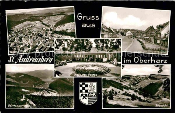 St Andreasberg Harz Haus des Gastes Strassenpartie Odertals