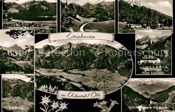 Ettenhausen Schleching Panorama Achental Alpen Hotel Edelweiss
