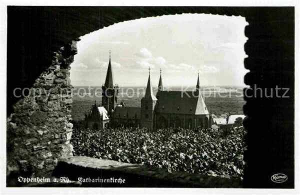 Oppenheim Durchblick zur Katharinenkirche