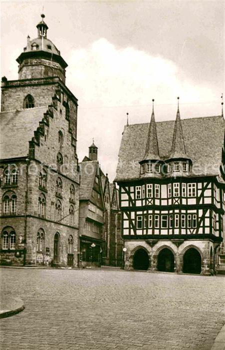 Alsfeld Marktplatz Rathaus Fachwerkhaus Histori