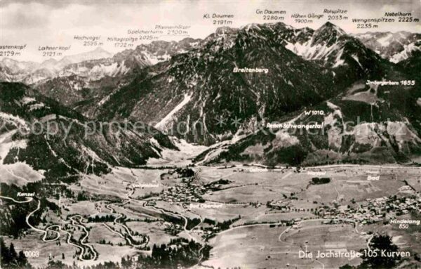 Oberjoch Jochstrasse 105 Kurven Allgäuer Alpen F