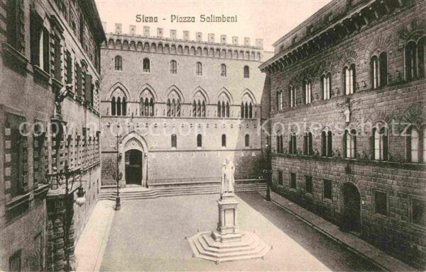 Siena Piazza Salimbeni Monumento