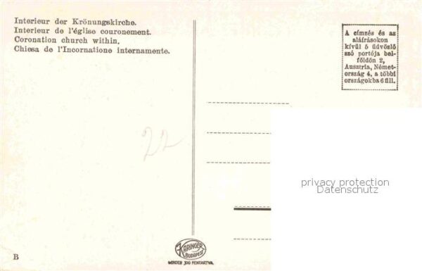 Breslau Niederschlesien Krönungskirche Inneres – Bild 2
