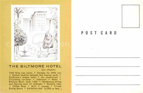 Los Angeles California Biltmore Hotel
