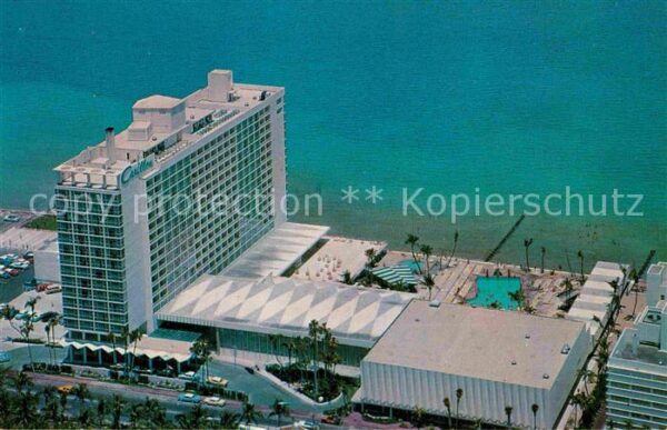 Miami Beach Carillon Hotel aerial view