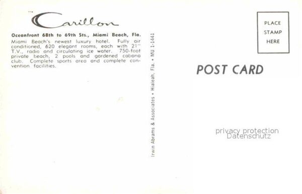 Miami Beach Carillon Hotel aerial view – Bild 2