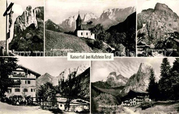 Kufstein Tirol Panorama Kaisertal Stripsenjoch Kreuz K