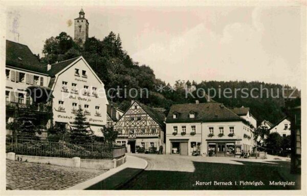 Berneck Fichtelgebirge Marktplatz Kurort