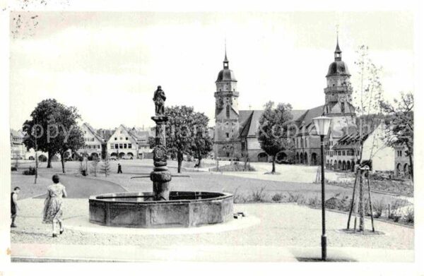 Freudenstadt Marktplatz Stadtkirche Kurort im Schwar