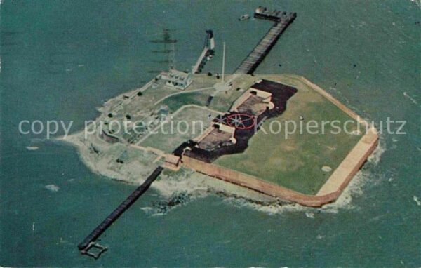 Charleston South Carolina Fort Sumter National Monument aerial vi