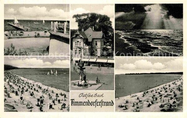 Timmendorfer Strand Ostseebad Strand Seebrücke Hotel Abends