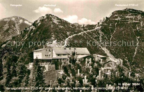 Herzogstandhaus gegen Heimgarten Martinskopf Herzogstan