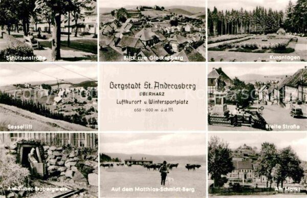 St Andreasberg Harz Teilansichten Bergstadt Glockenberg Kur