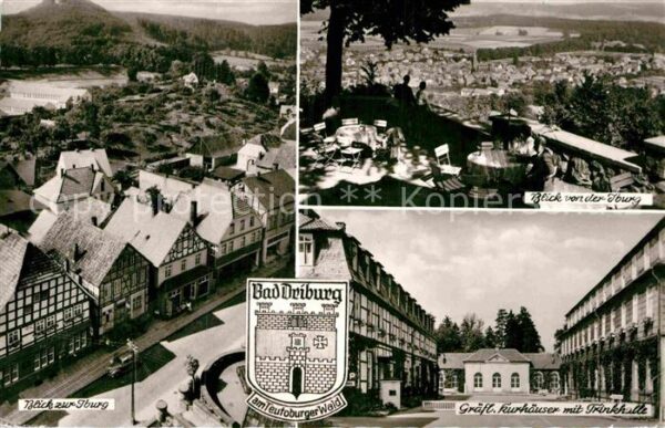 Bad Driburg Panorama Blick von der Iburg Gräfliche