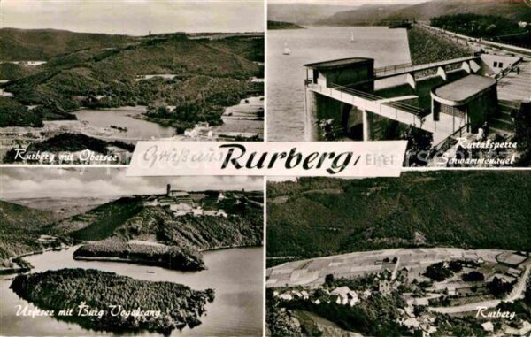 Rurberg Panorama mit Obersee Rurtalsperre Schwa