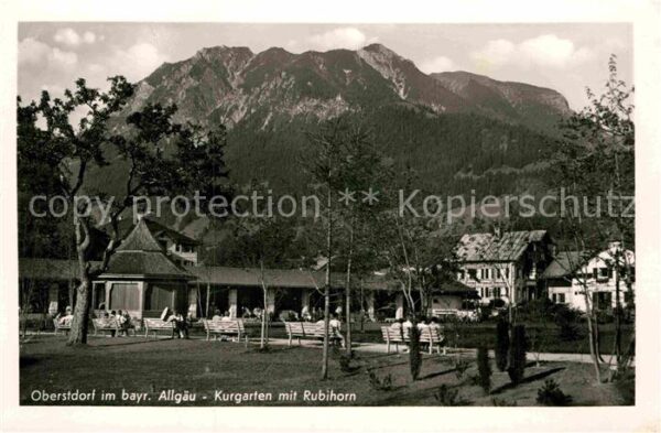 Oberstdorf Kurgarten mit Rubihorn Allgäuer Alpen