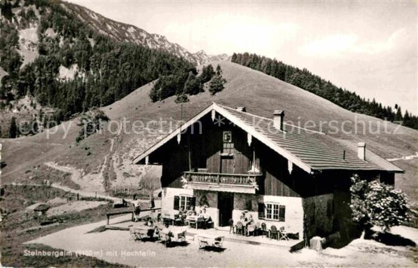 Ruhpolding Steinbergalm mit Hochfelln Chiemgauer A