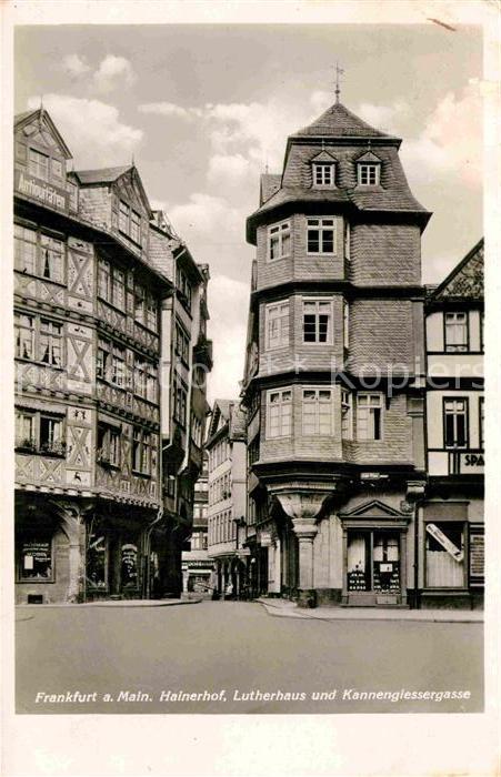 Frankfurt Main Hainerhof Lutherhaus Kannengiessergasse