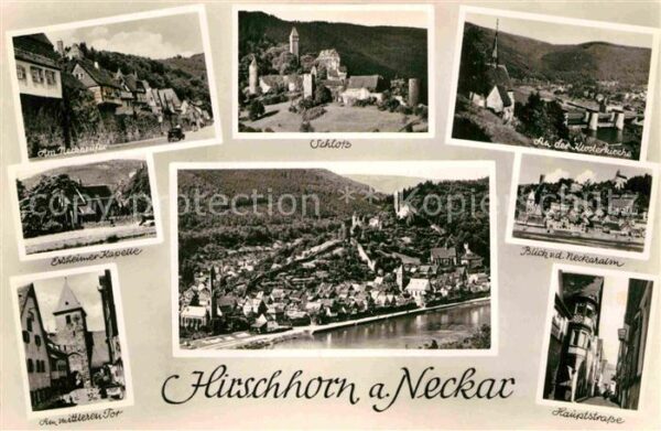 Hirschhorn Neckar Neckarufer Kapelle Tor Schloss Klosterk