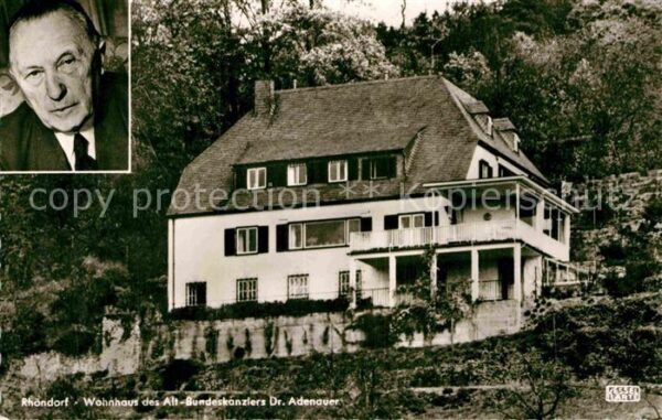 Rhoendorf Wohnhaus Alt Bundeskanzler Dr Konrad Ad