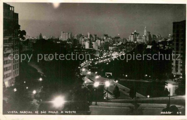 São Paulo Vista parcial a noite