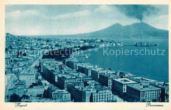Napoli Neapel Panorama Küste Vulkan Vesuv
