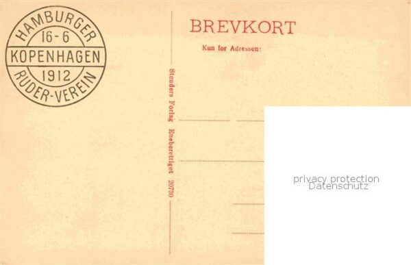 Kobenhavn Den engelske Kirke Kirche Stempel Hambu – Bild 2