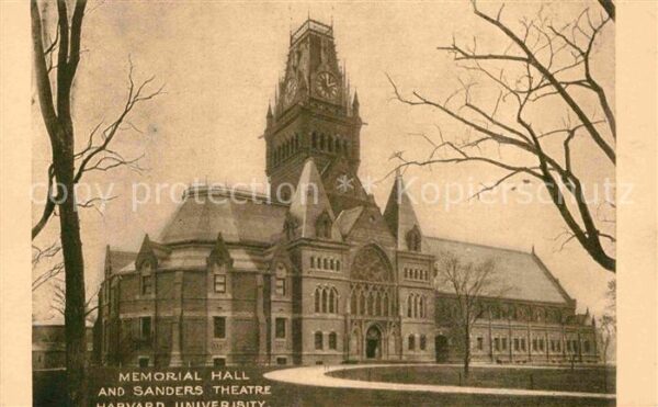Cambridge Cambridgeshire Memorial Hall and Sanders Theatre Harva