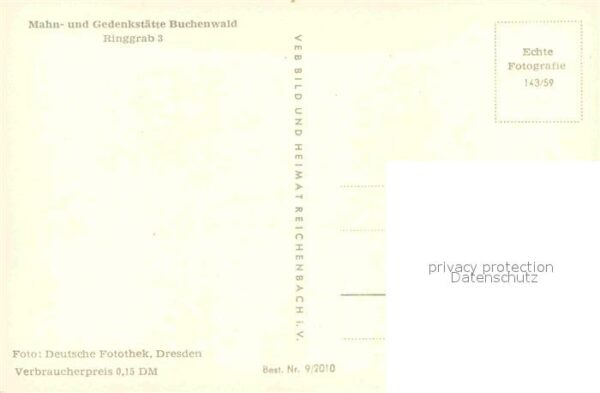 Buchenwald Weimar Mahn und Gedenkstätte Ringgrab 3 – Bild 2